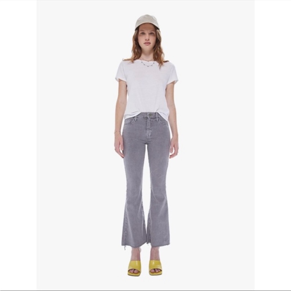 Mother Denim The Weekender Fray Lead Gray B196